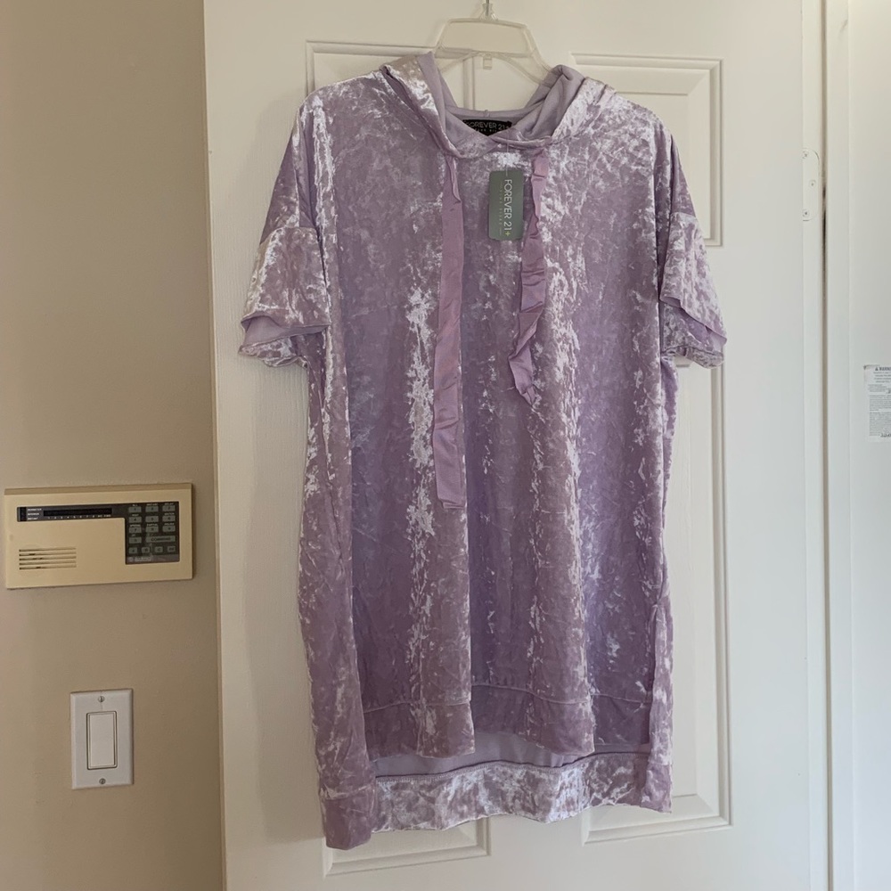 NWT velvet hoodie 1x